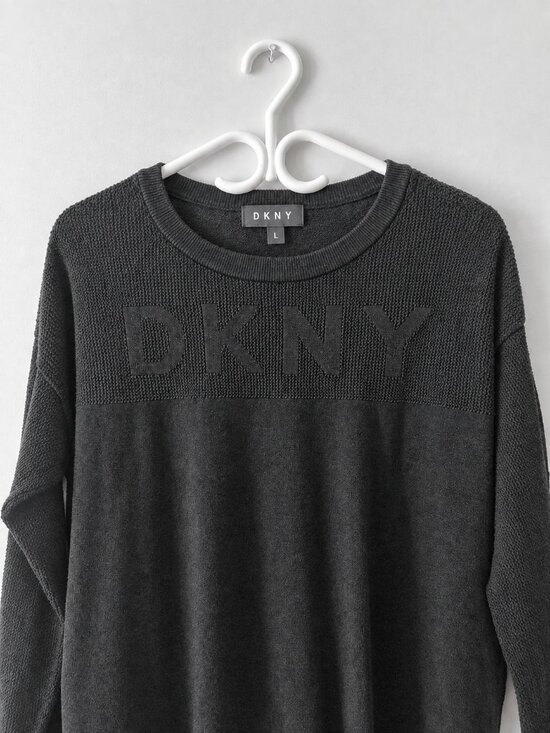 DKNY Sweaters - DKNY Long Cut Round Neck Knit Sweater